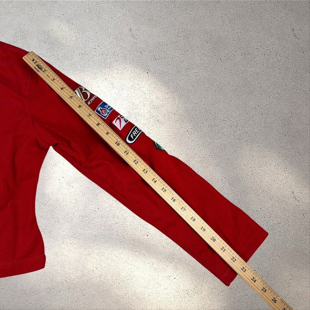 Vintage NWT JH Design Dale Jr. Budweiser Red Racing Jacket Sz Small NASCAR - Picture 10 of 10